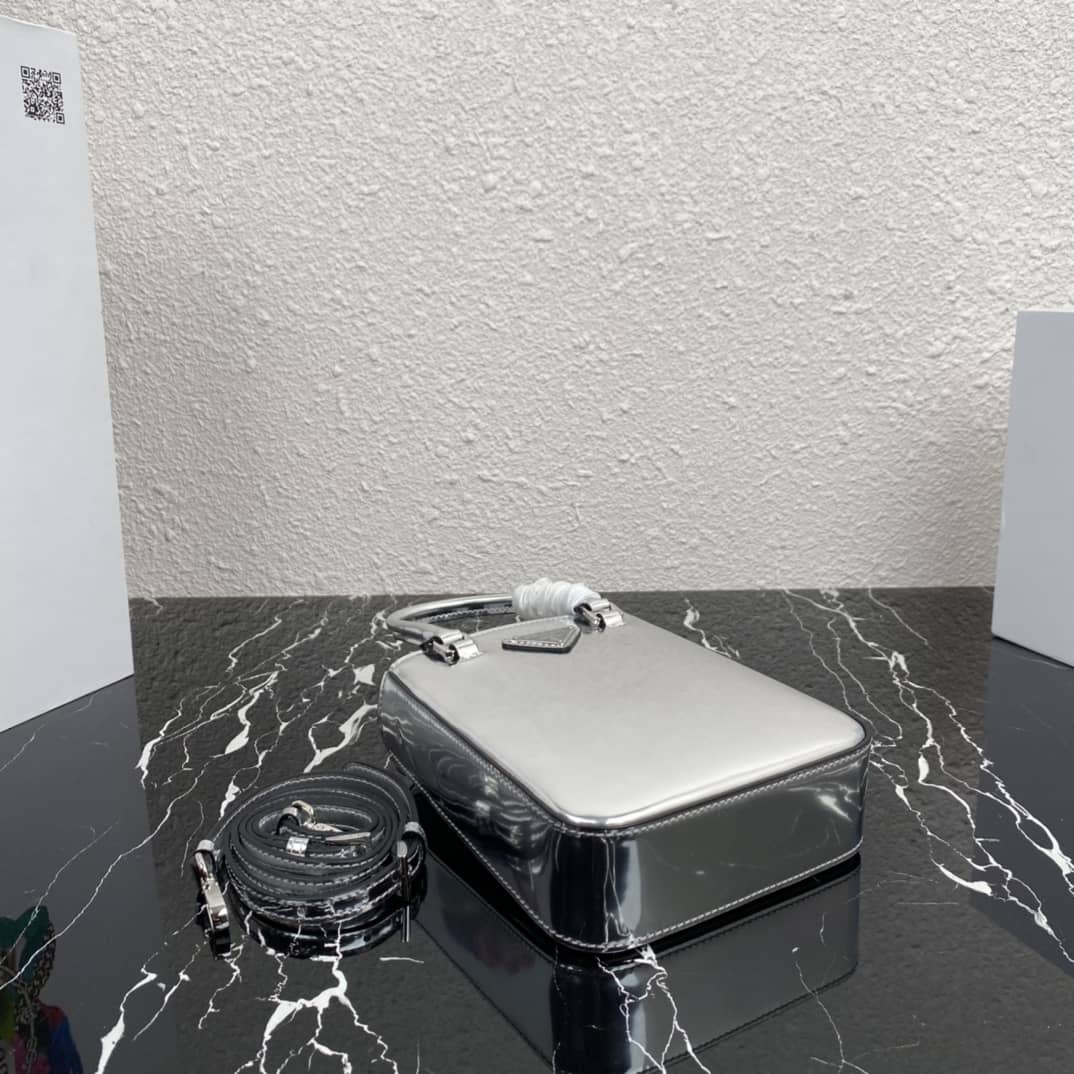 Pra*a Raffia Tote Dupe Small Brushed Leather Replica Tote