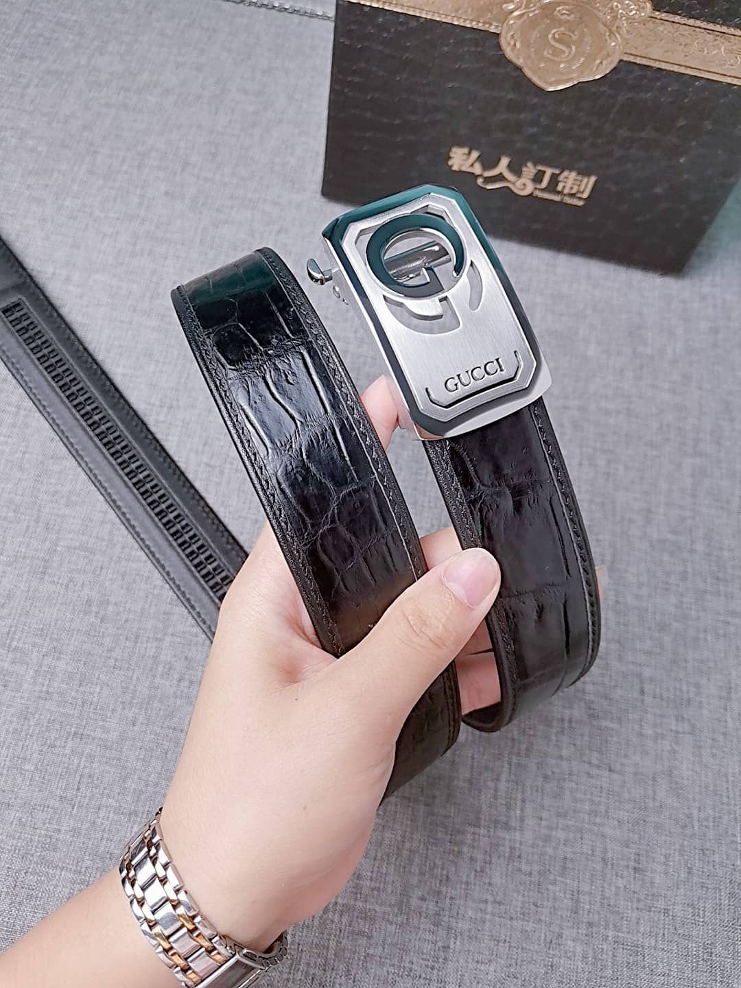 Knockoff Gvc*1 Logo Belt 34mm