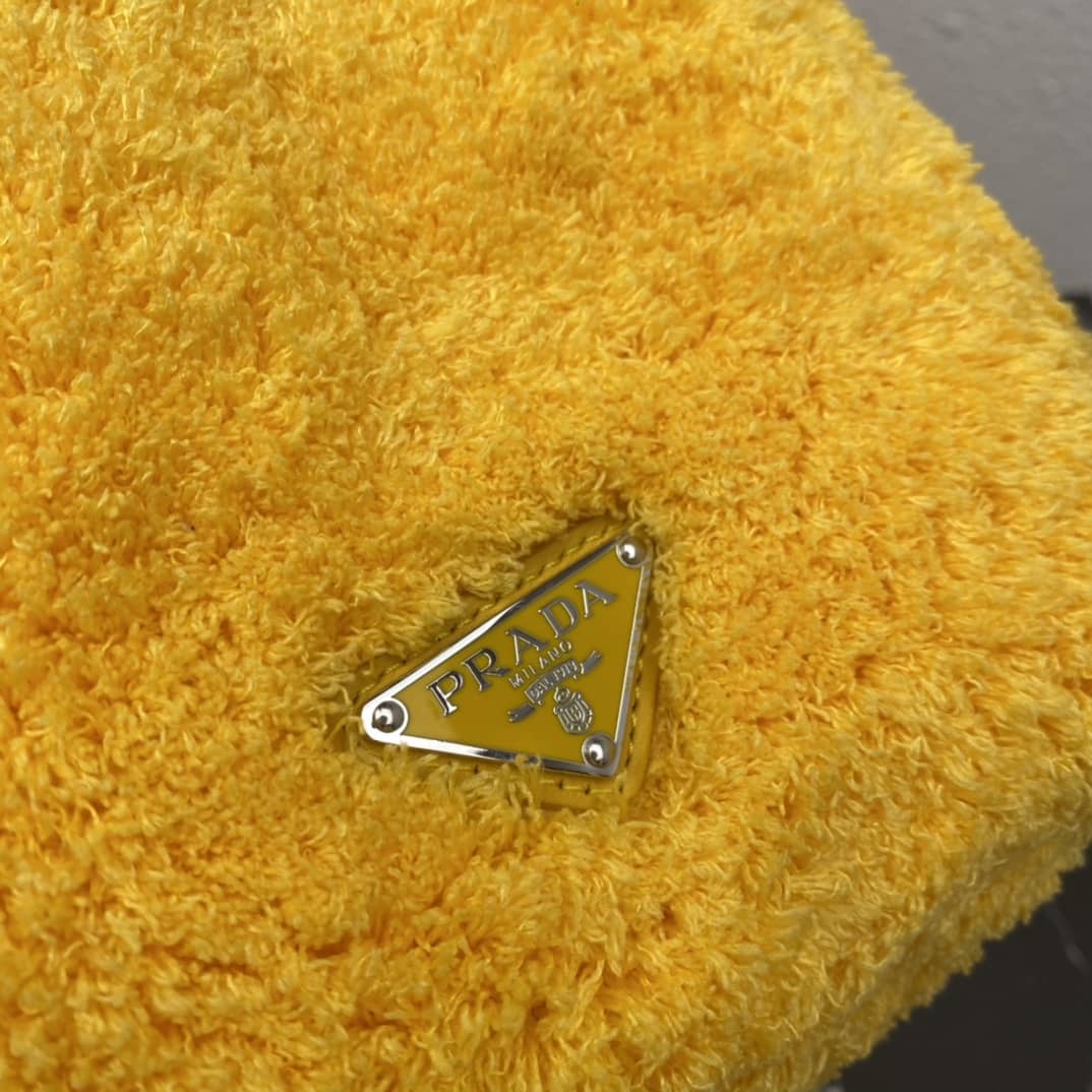 Replica Pra*as Shearling Tote Shoulder Bag(ColaReps)