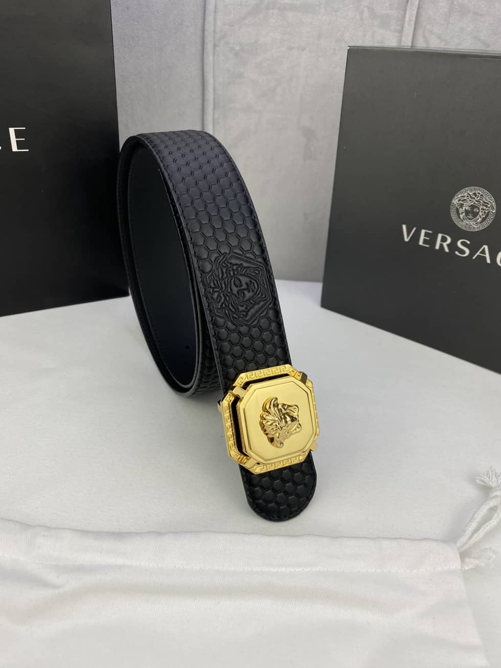 Fake Versace Logo Belt 40mm