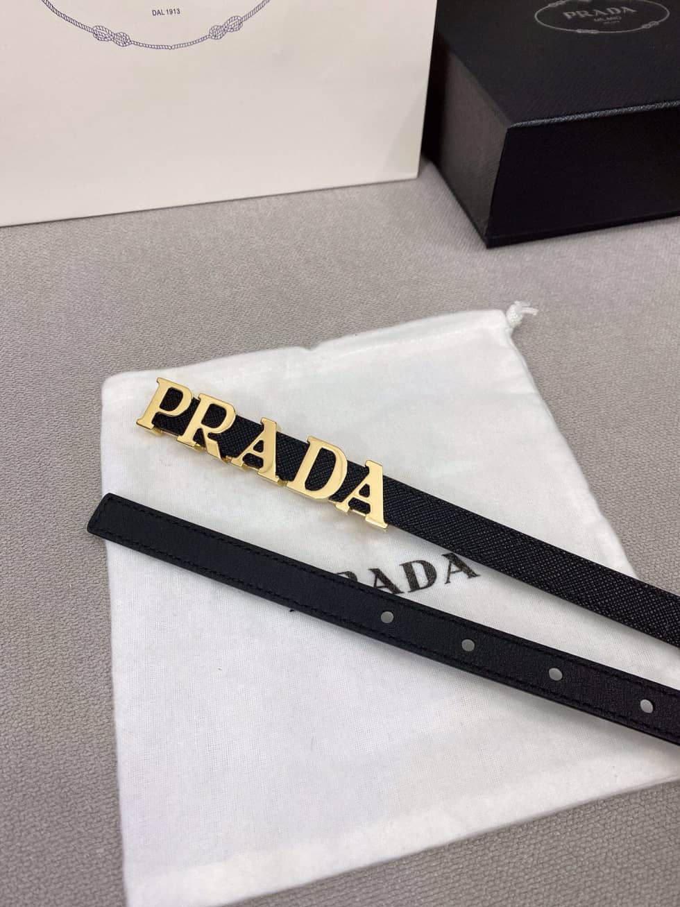 Replica Pra*a Buckle Belt 15mm For Lady