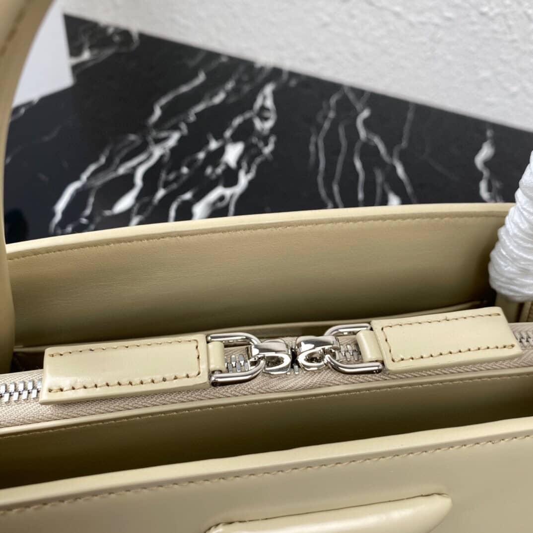 Pra*a Small Brushed Leather Replica Tote