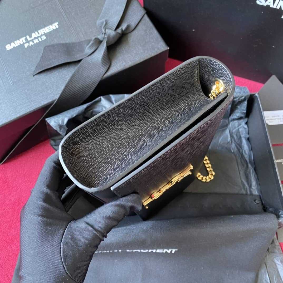 Y51 Dupes Bags Sa1nt Lau*nt Kate Embossed Leather Medium Bag