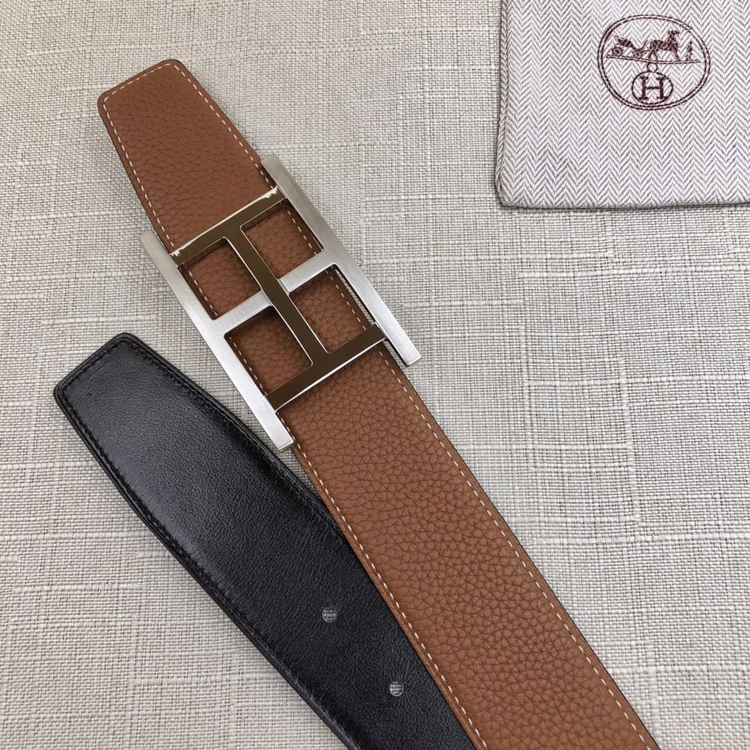 Knockoff H**me5 Logo Belt 38mm