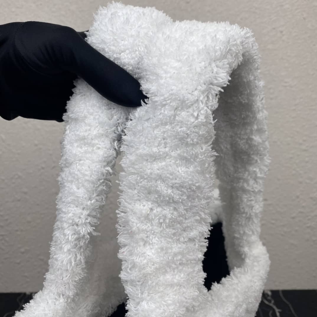 Pra*a Shearling Tote Shoulder Bag