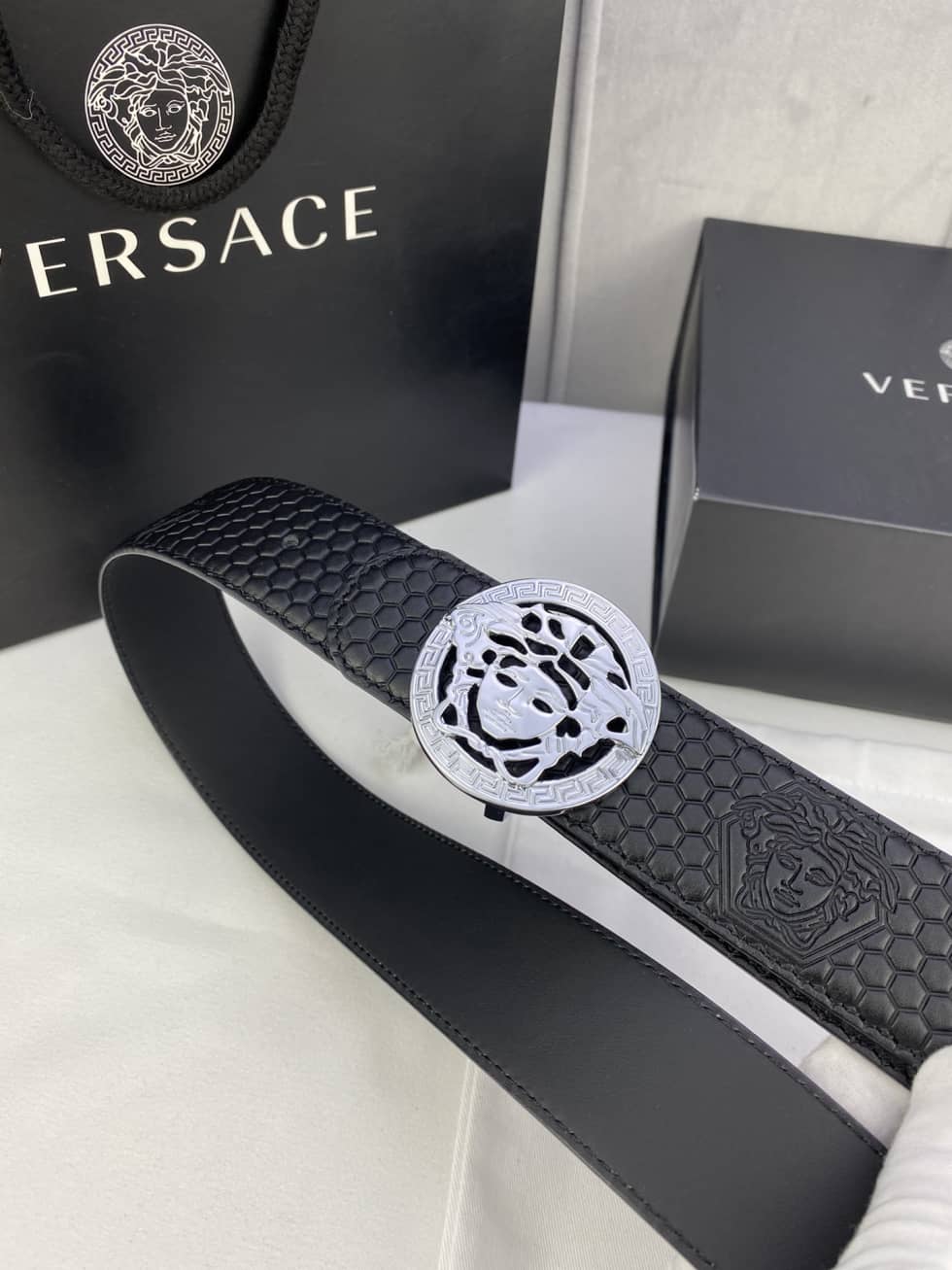 Knockoff Versace Logo Belt 40mm