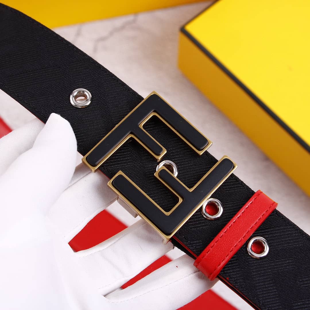 7 Star F**di Leather Belt 38mm