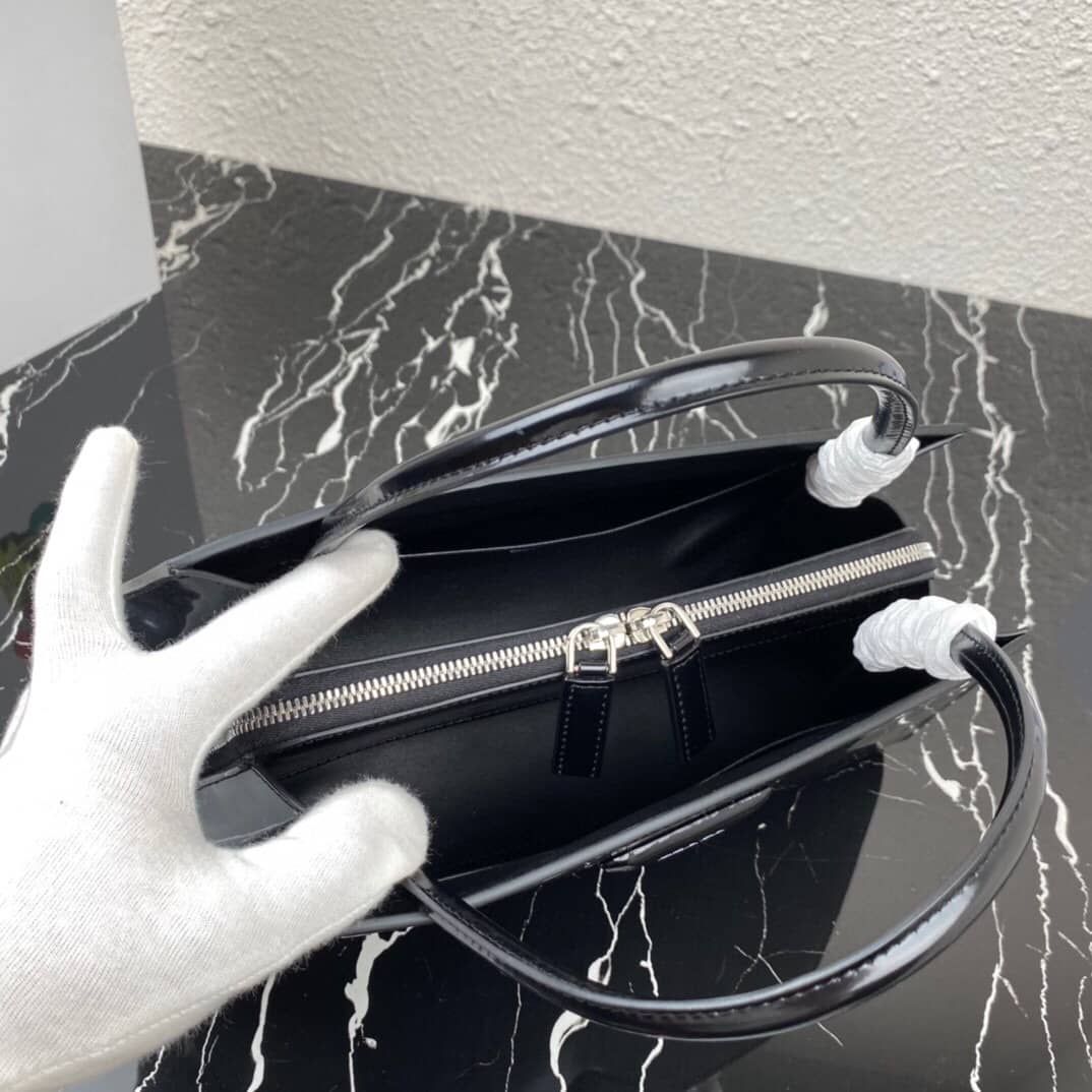 Pra*a Raffia Tote Dupe Small Brushed Leather Replica Tote