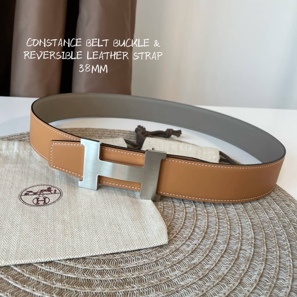 7 Star H**me5 Leather Belt 38mm