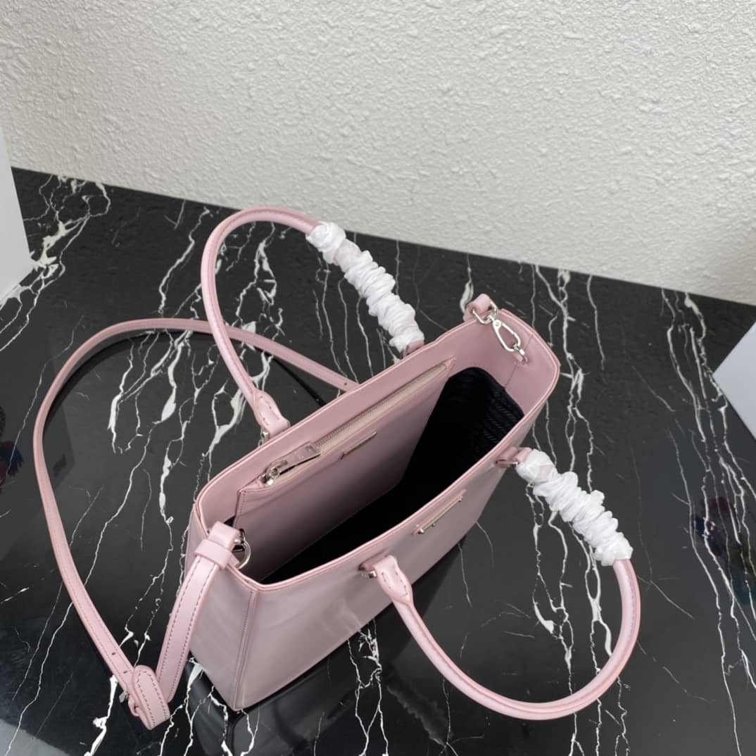 Pra*a Raffia Tote Dupe Womens Brushed Leather Replica Tote