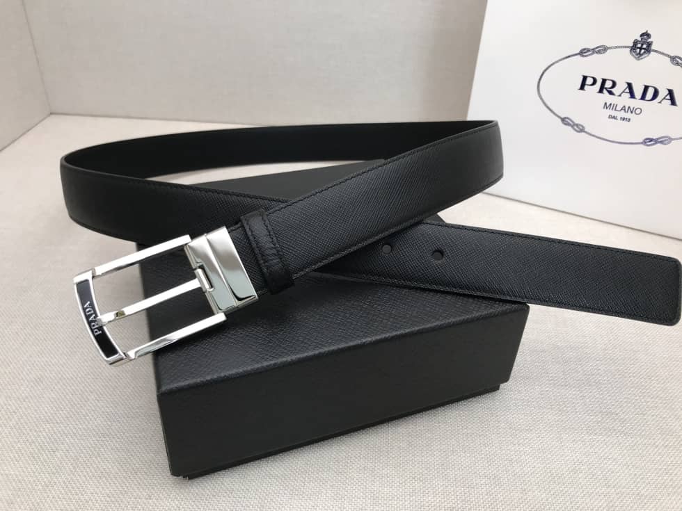 Knockoff Pra*a Logo Belt 35mm