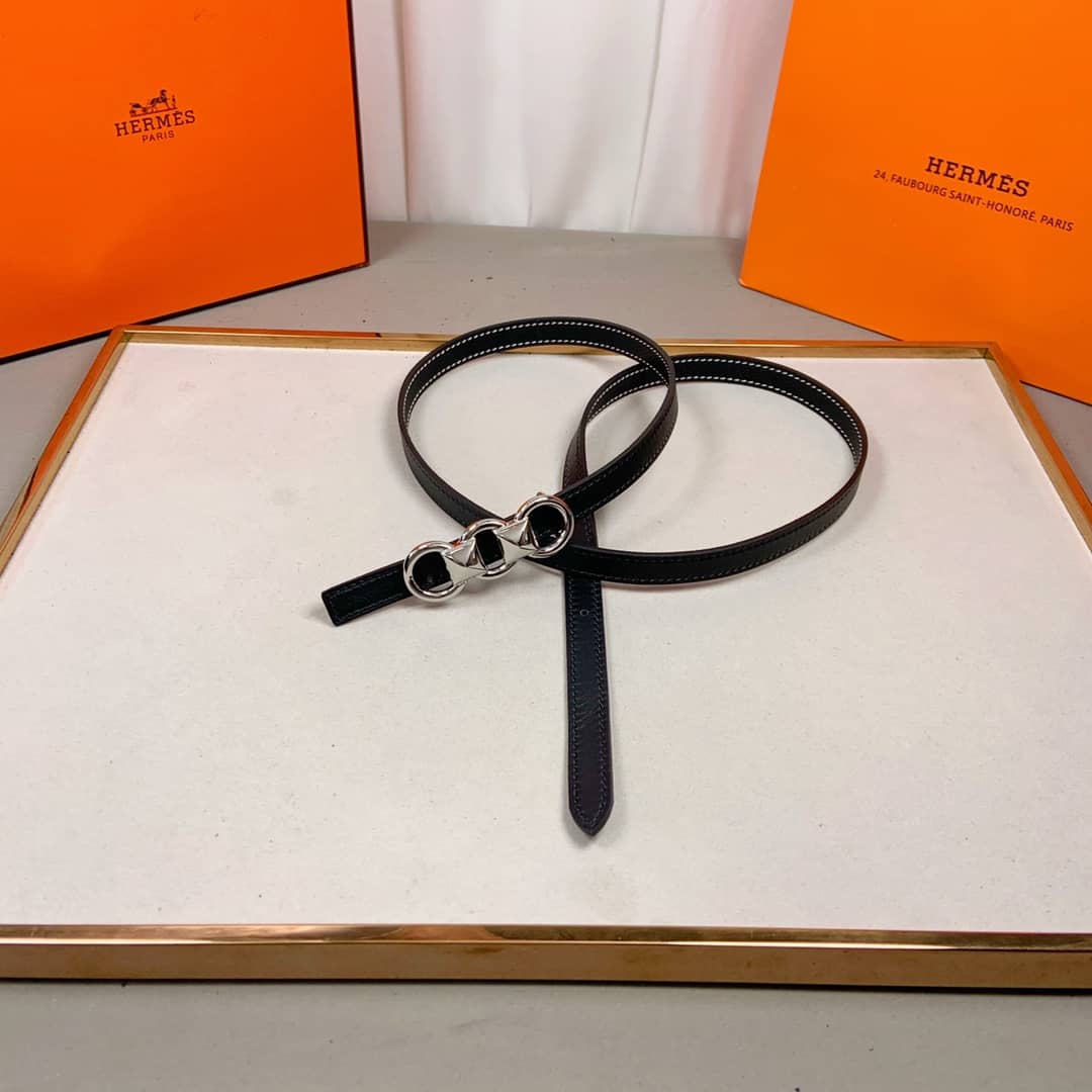 Fake H**me5 Logo Belt 13mm For Lady