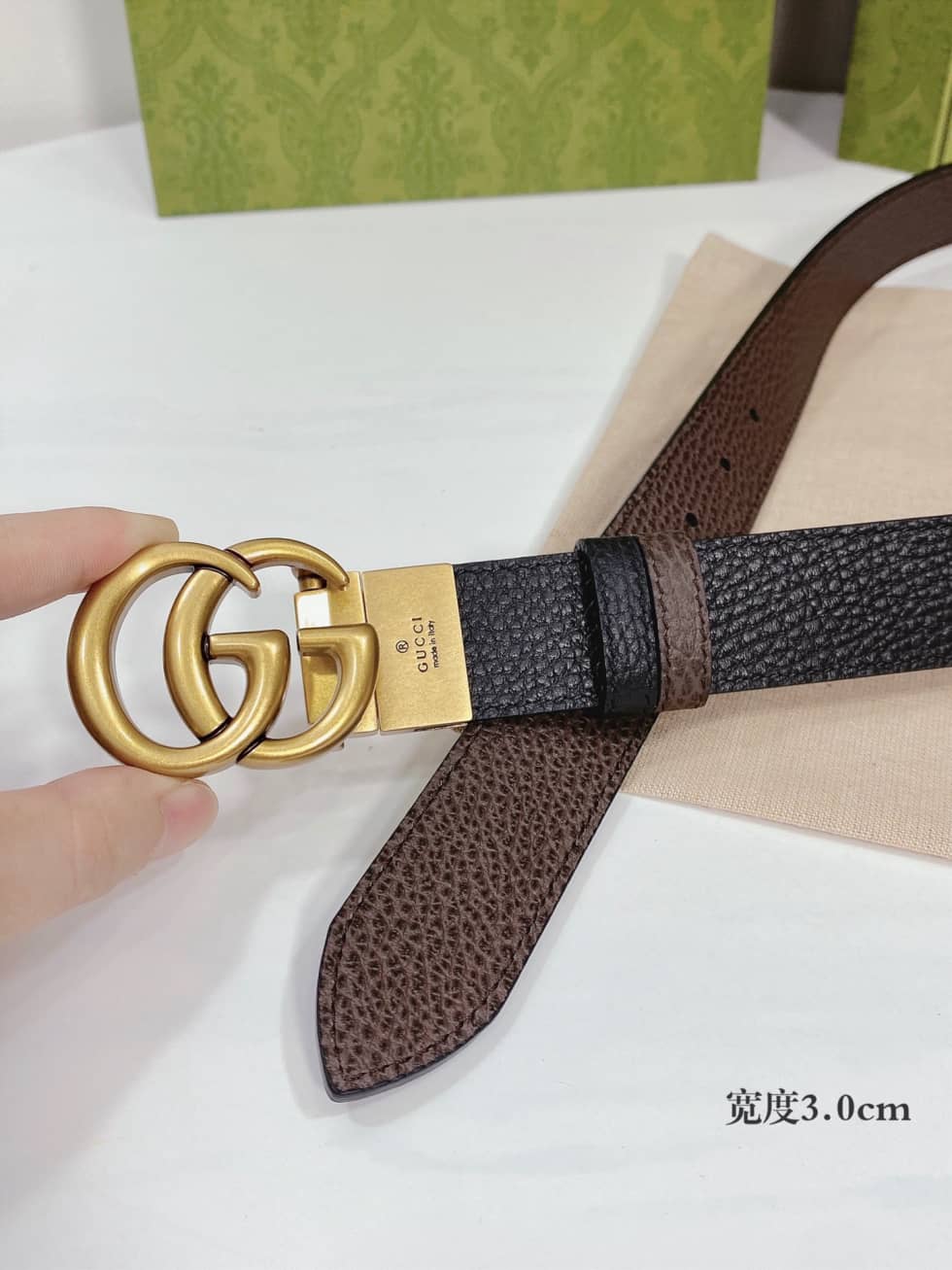 Fake Gvc*1 Logo Belt 30mm