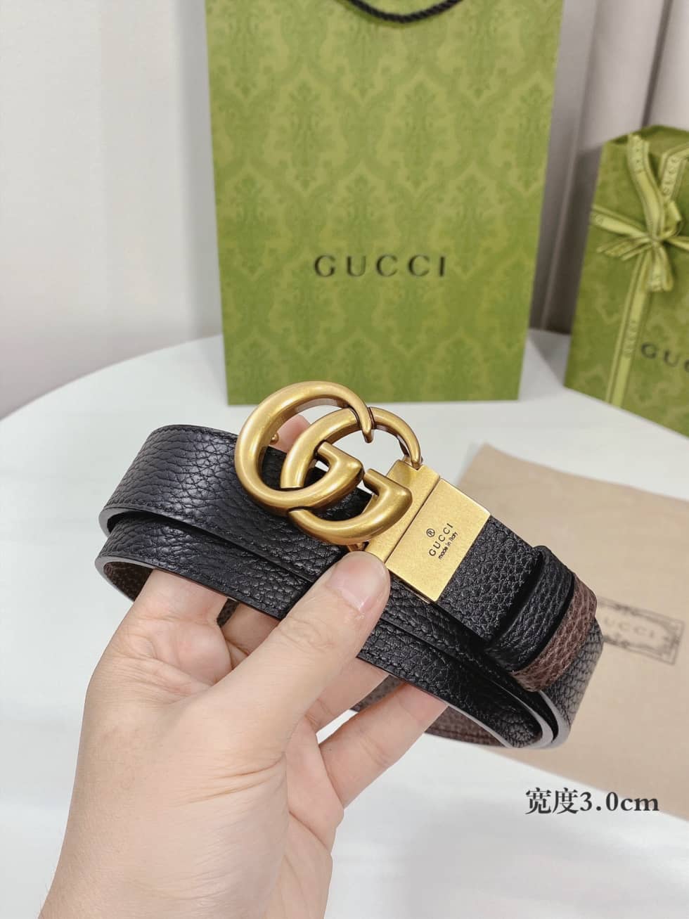 Fake Gvc*1 Logo Belt 30mm