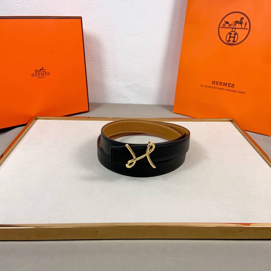 Wholesale H**me5 Logo Belt 24mm For Lady