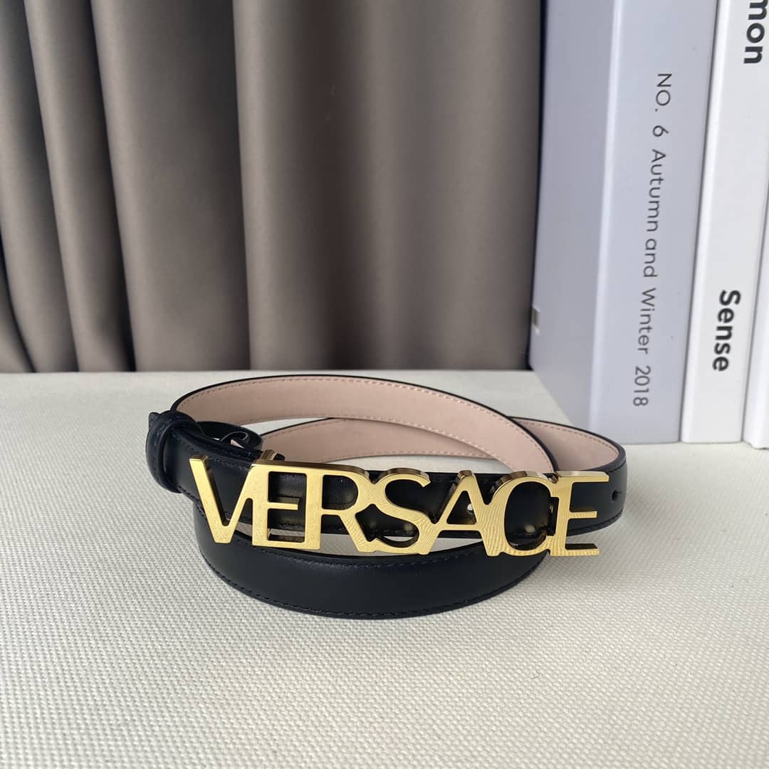 Knockoff Versace Logo Belt 20mm For Lady