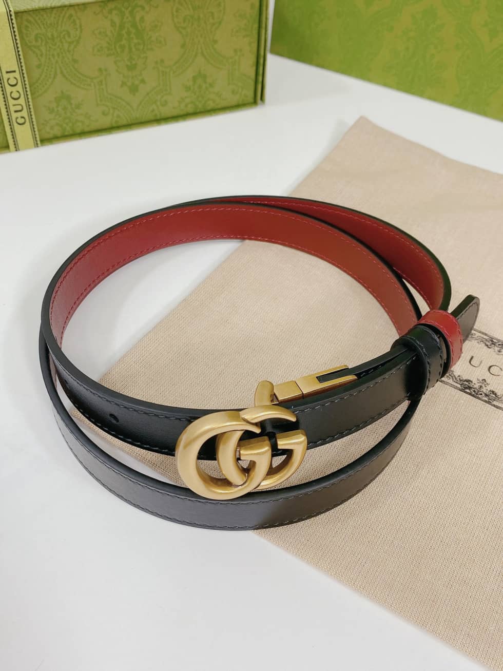 Fake Gvc*1 Logo Belt 20mm For Lady