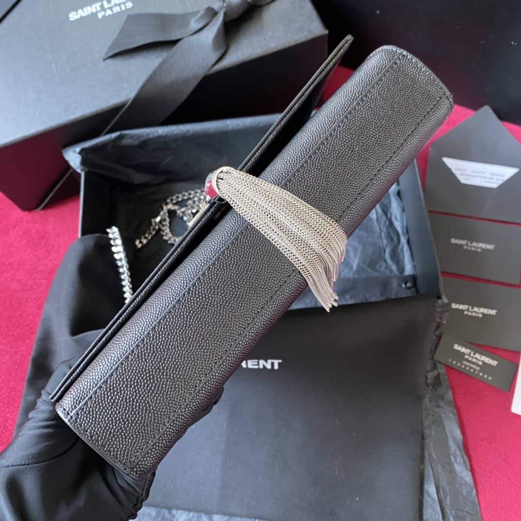 Y51 Dupes Bags Sa1nt Lau*nt Kate Embossed Leather Medium Bag