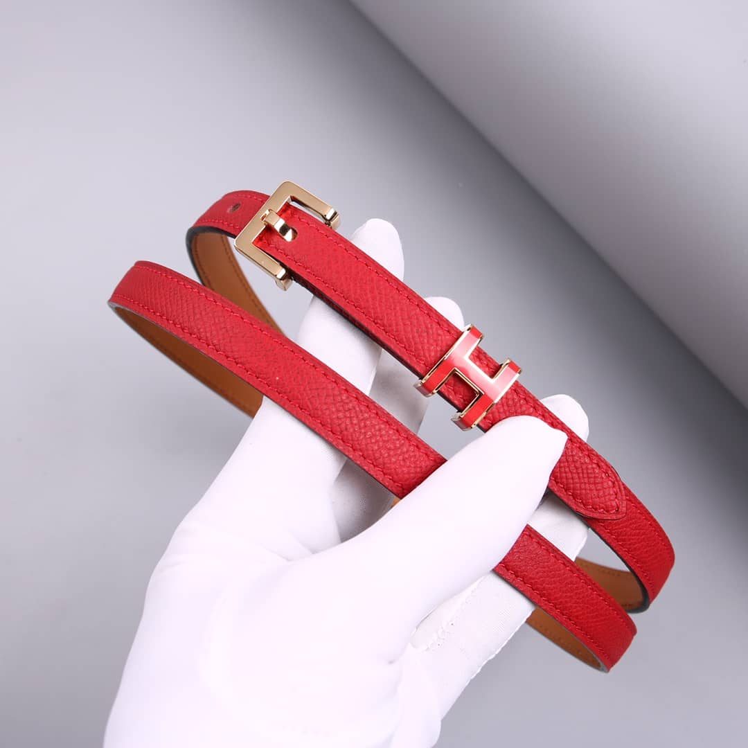 Knockoff H**me5 Logo Belt 15mm For Lady