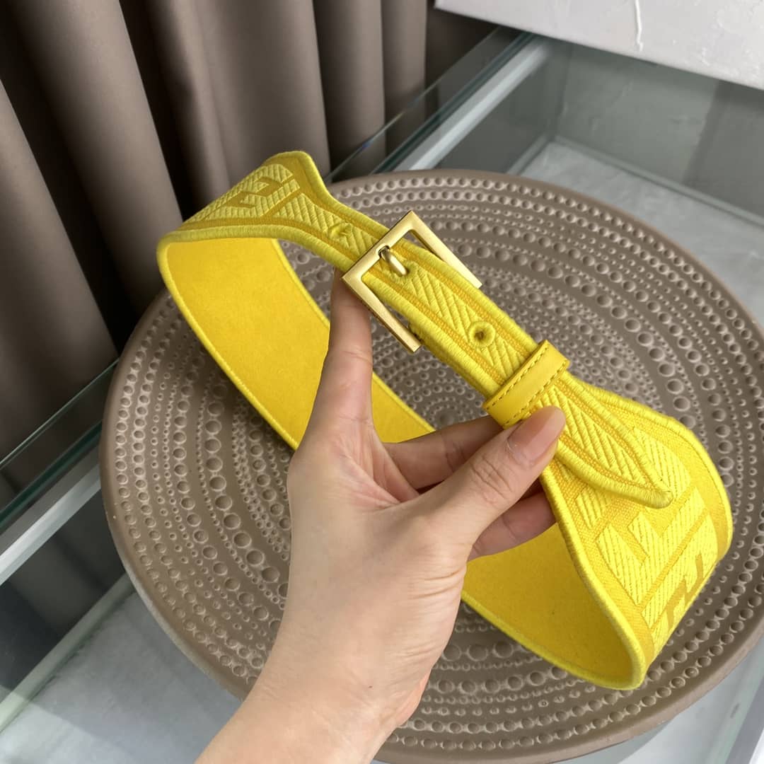 Knockoff F**di Logo Belt 60mm