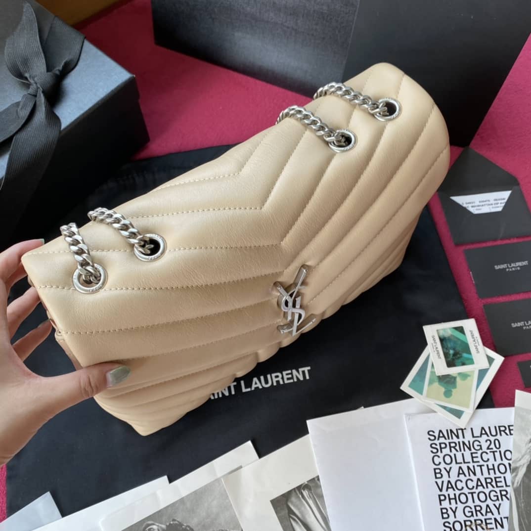 Y51 Loulou Medium Quilted “Y” Leather Replica Bag