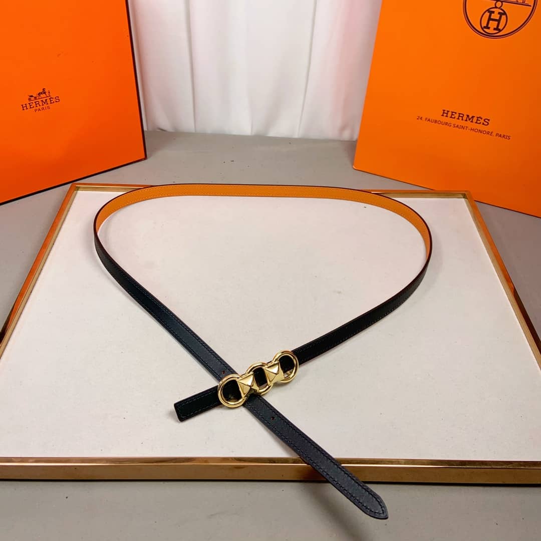 Knockoff H**me5 Logo Belt 13mm For Lady