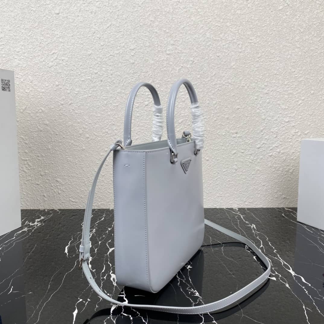 Pra*a Raffia Tote Dupe Womens Brushed Leather Replica Tote