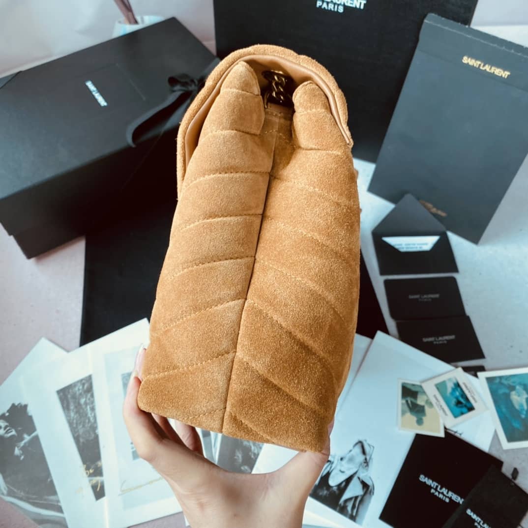 Y51 Dupes Bags Loulou Monogram Quilted Velvet Shoulder Bag