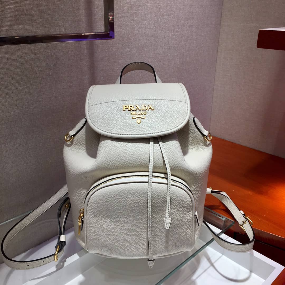 Pra*a Backpack Dupe Calf Leather Leather