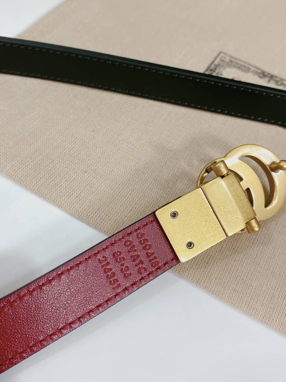 Fake Gvc*1 Logo Belt 20mm For Lady