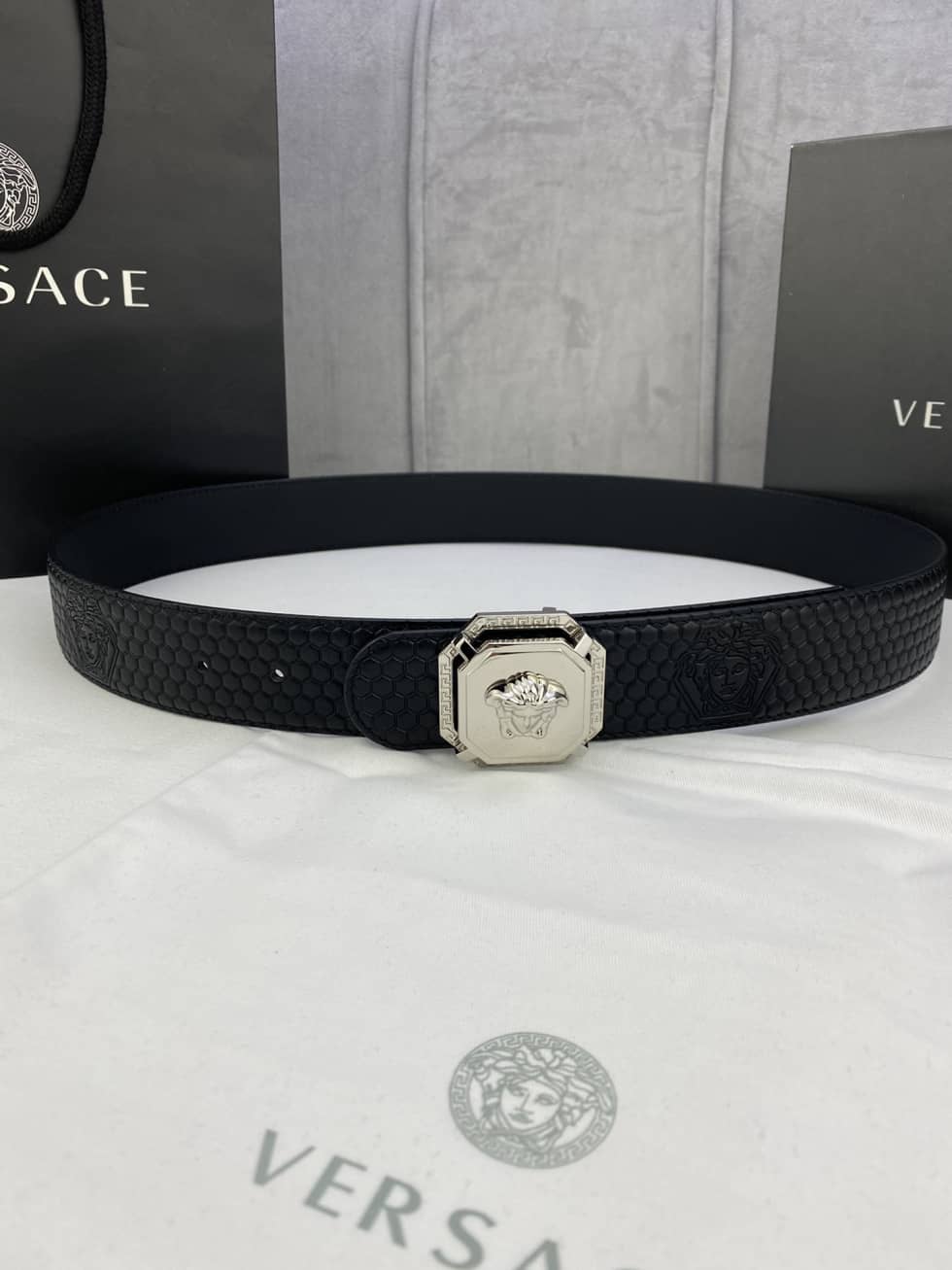 Fake Versace Logo Belt 40mm