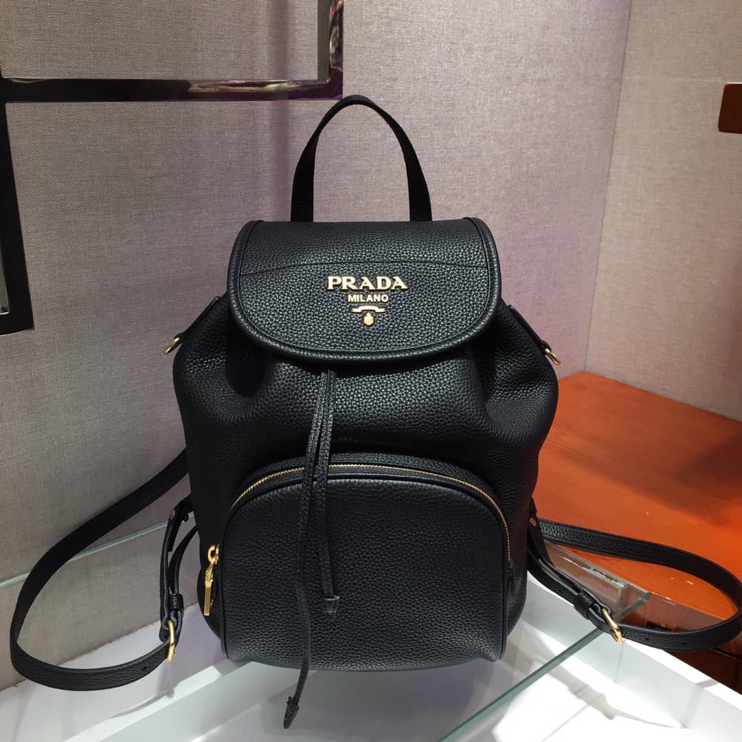 Pra*a Backpack Dupe Calf Leather Leather