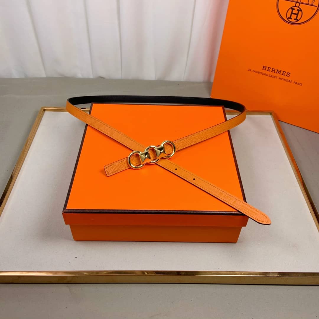 Knockoff H**me5 Logo Belt 13mm For Lady