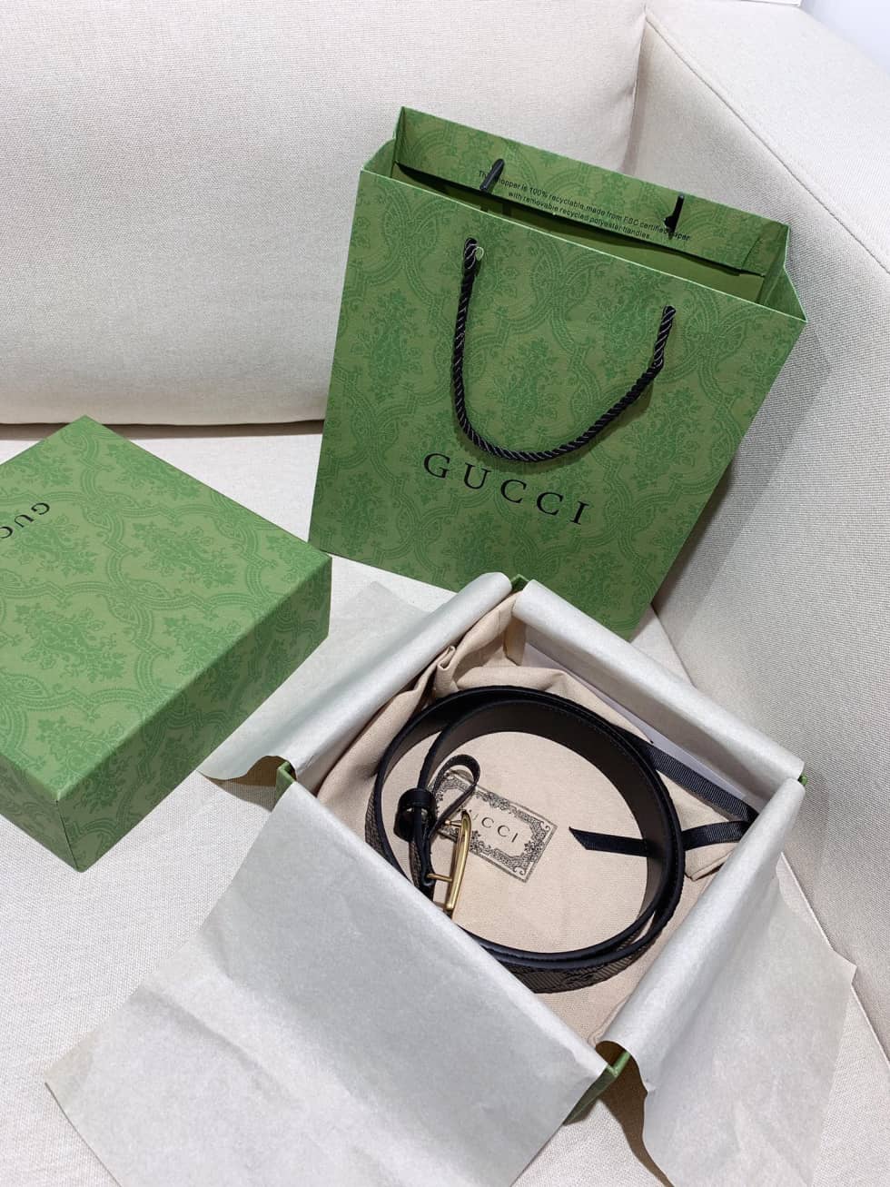 Fake Gvc*1 Logo Belt 30mm