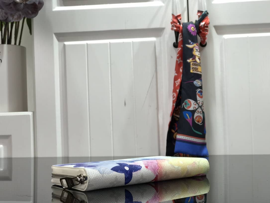 L0vis Vvtt0n Wallet Dupe Zippy Watercolor MonogramM80499