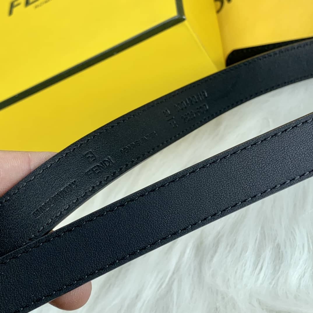 Knockoff F**di Logo Belt 20mm For Lady
