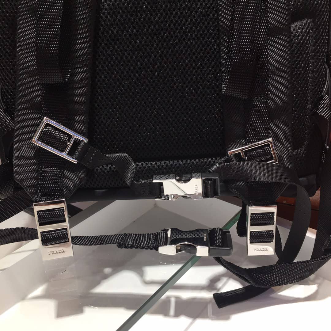 Pra*a Backpack Dupe Saffiano Leather Replica