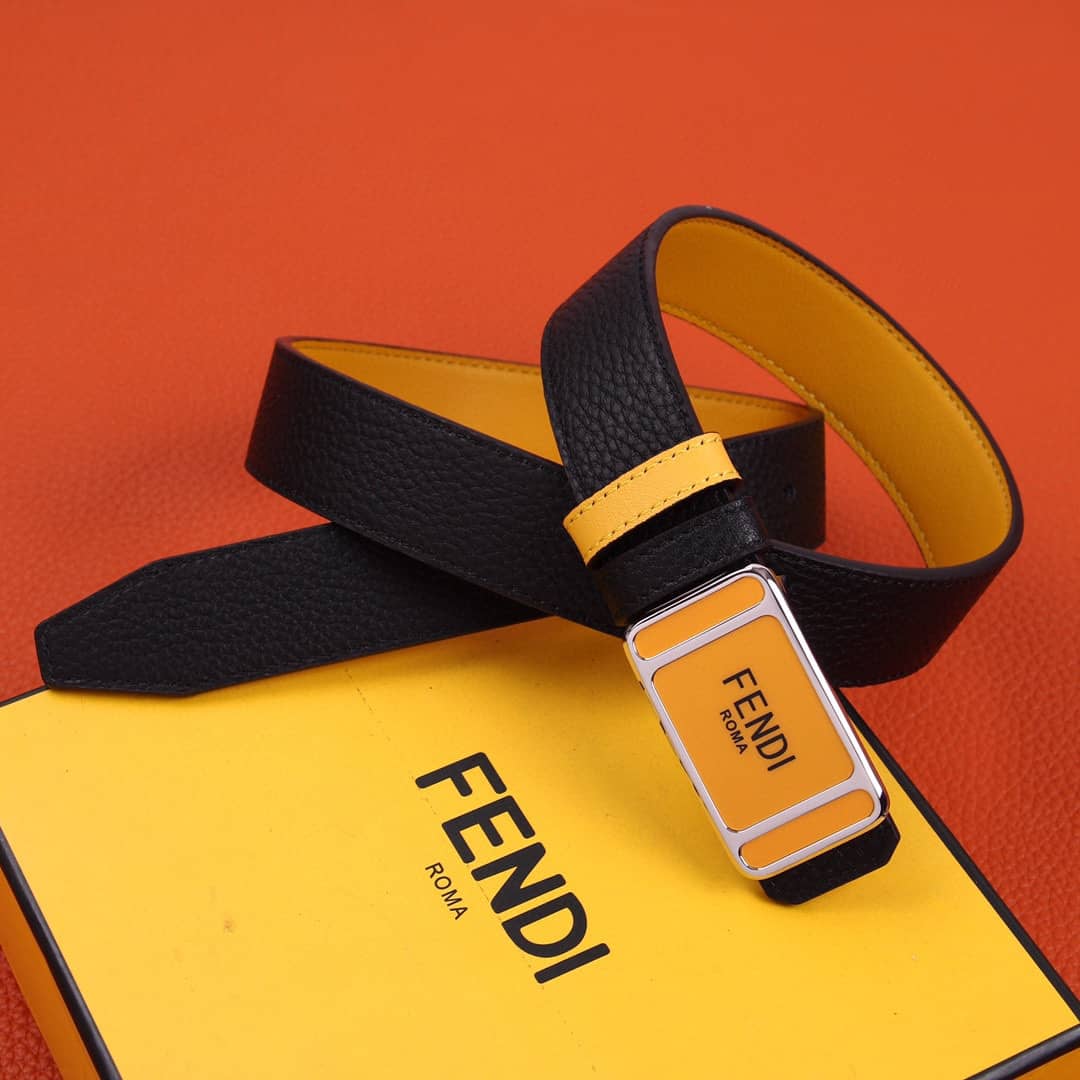 7 Star F**di Leather Belt 30mm