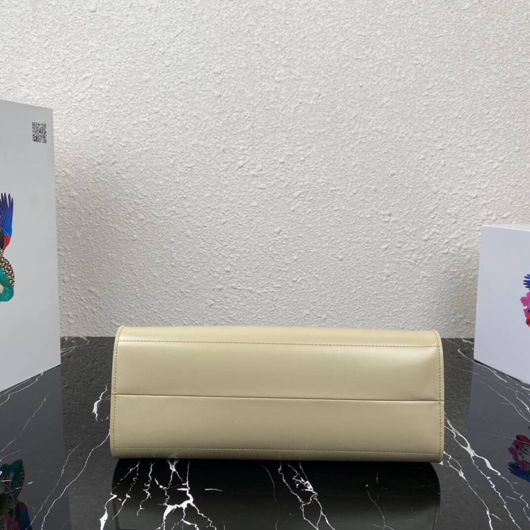 Pra*a Small Brushed Leather Replica Tote