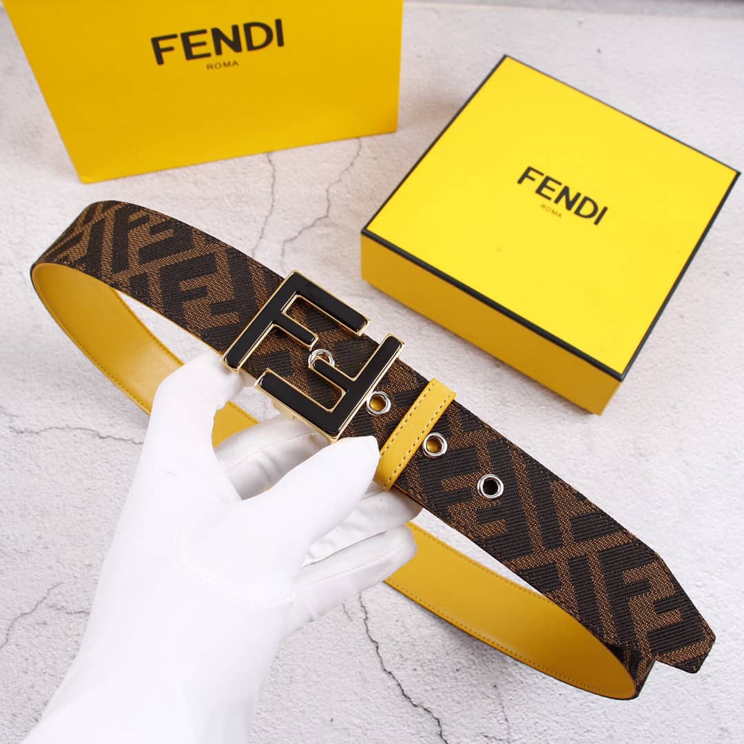 Knockoff F**di Logo Belt 38mm