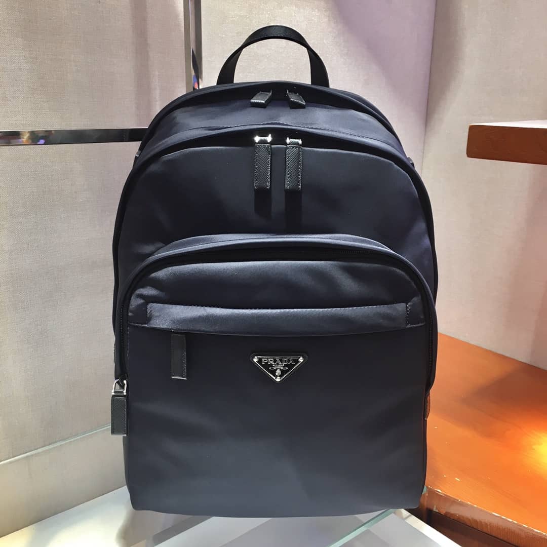 Pra*a Backpack Dupe Nylon Saffiano Leather