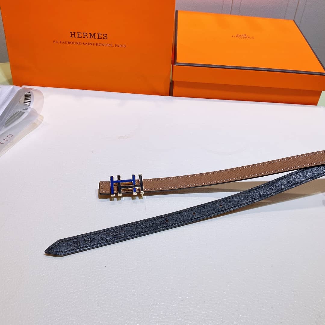 7 Star H**me5 Leather Belt 13mm For Lady