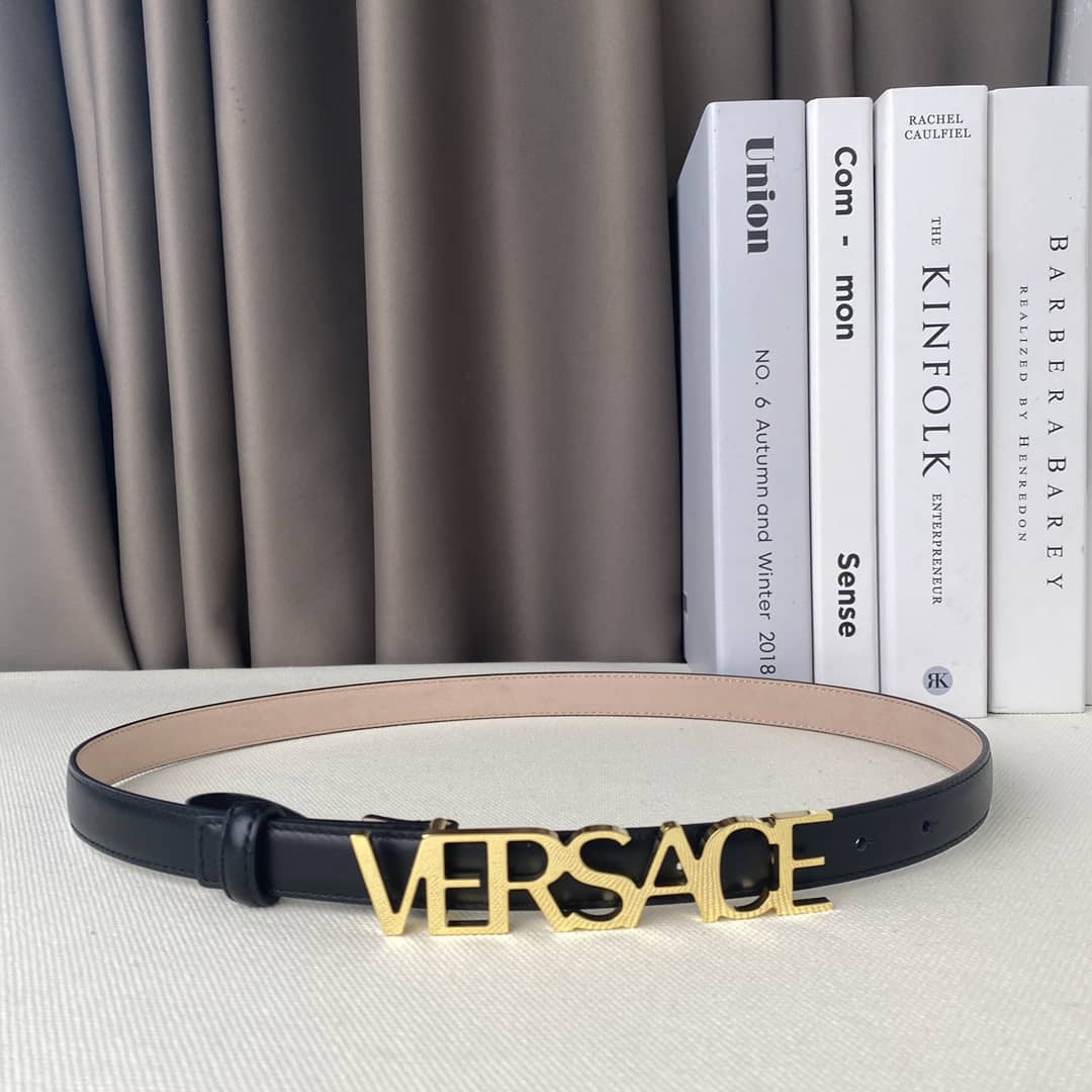 Knockoff Versace Logo Belt 20mm For Lady
