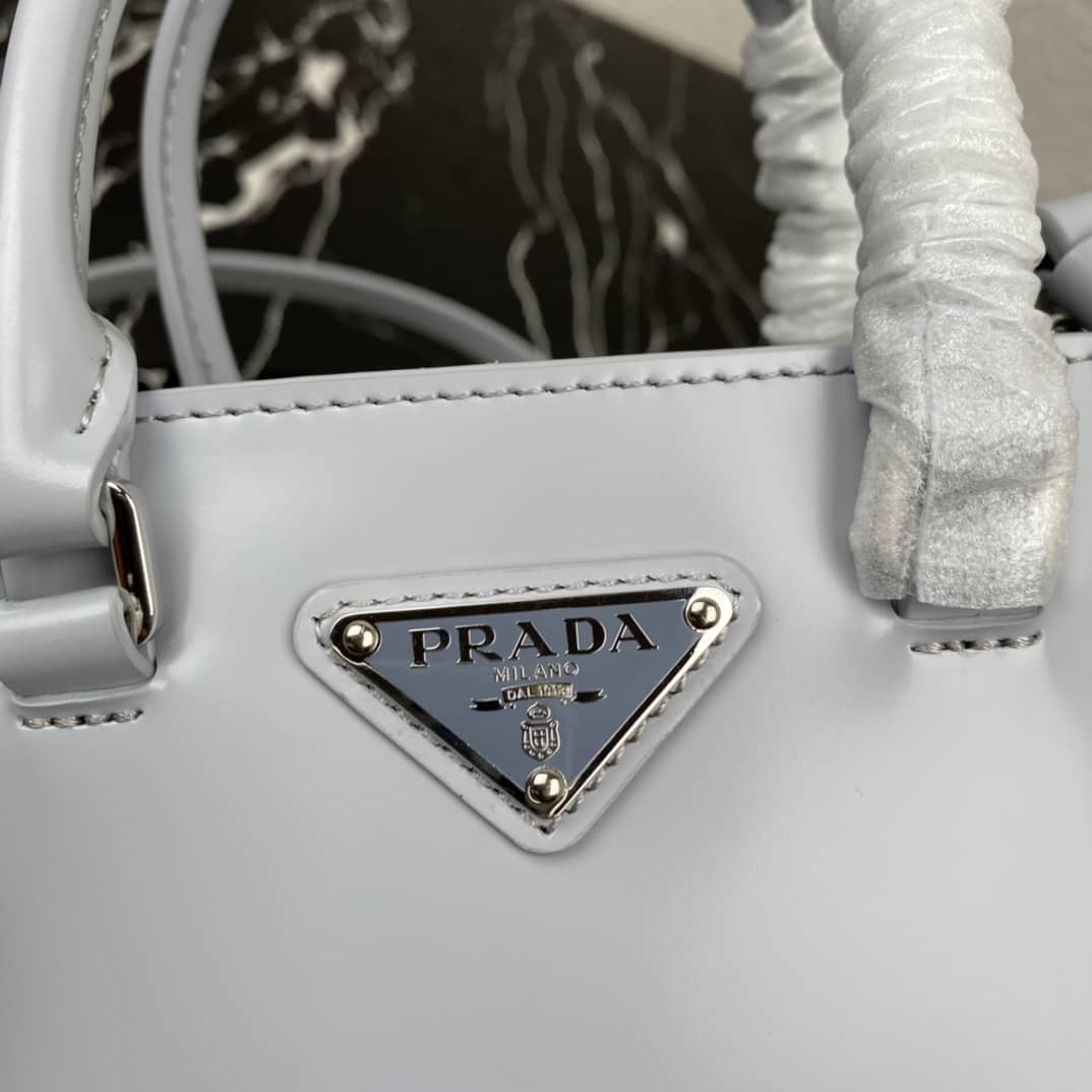 Pra*a Raffia Tote Dupe Small Brushed Leather Replica Tote