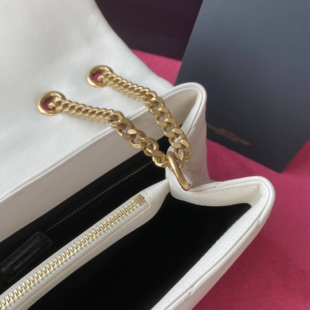 Y51 Loulou Medium Quilted “Y” Leather Replica Bag