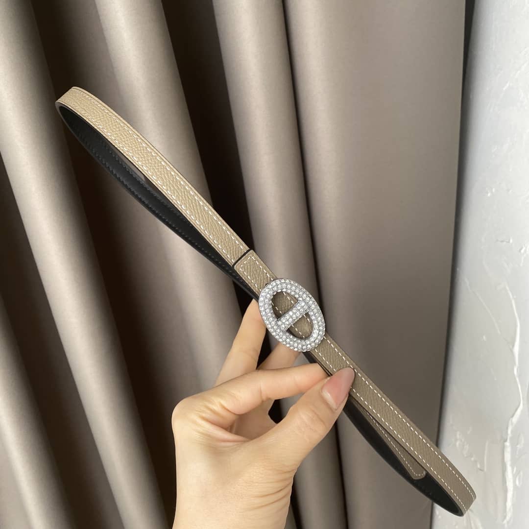 Knockoff H**me5 Logo Belt 13mm For Lady