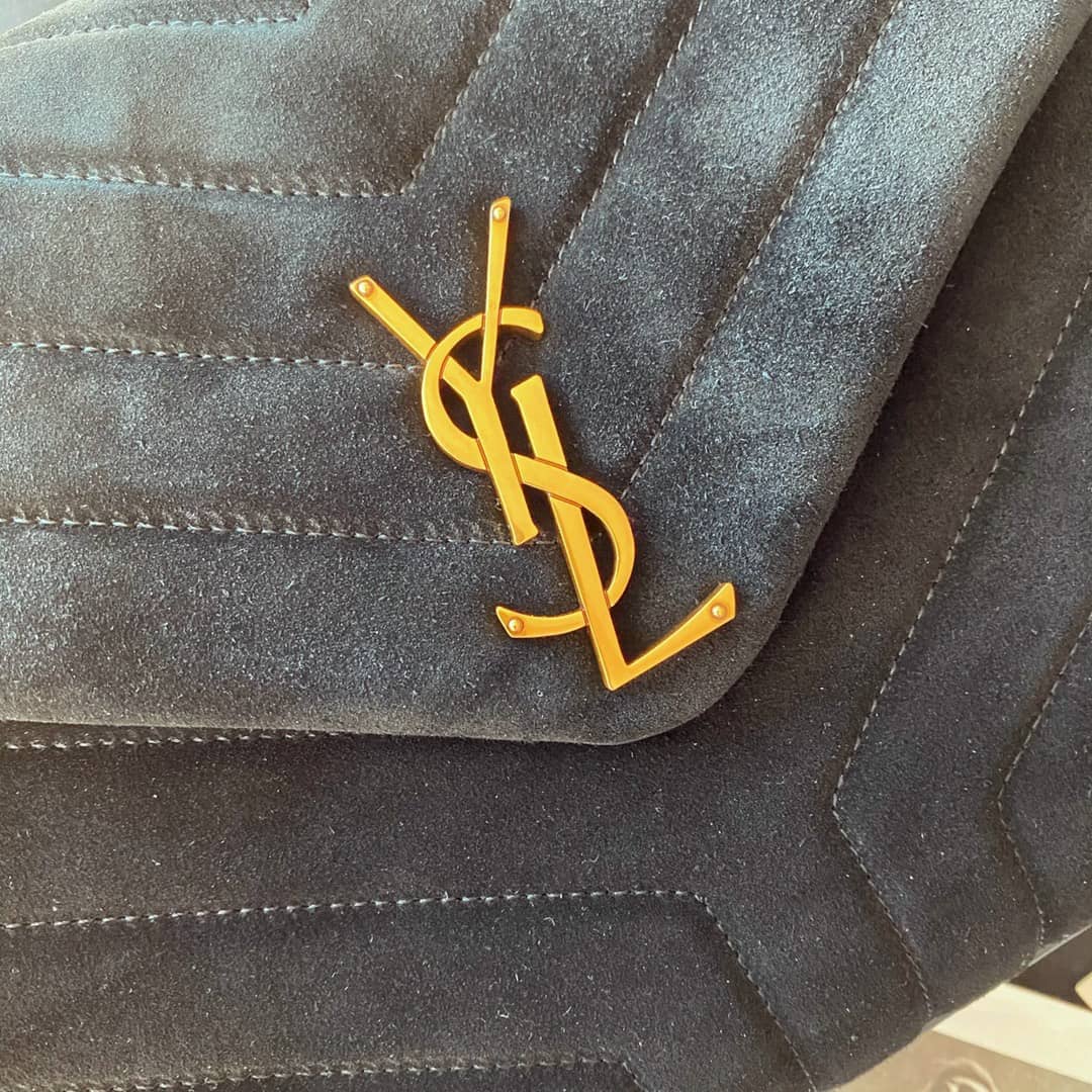 Sa1nt Lau*nt Bag Dupe Loulou Monogram Quilted Velvet Shoulder Bag