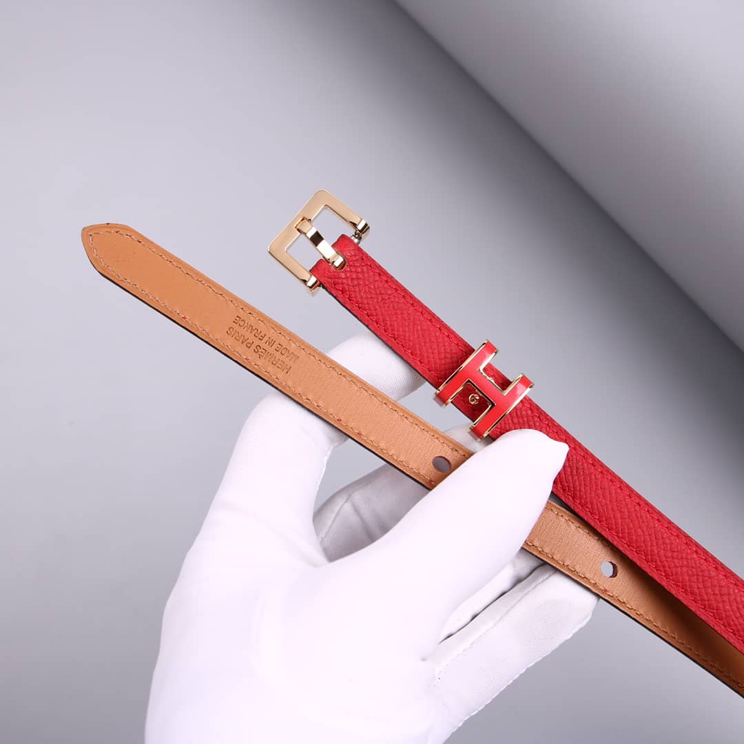 Knockoff H**me5 Logo Belt 15mm For Lady