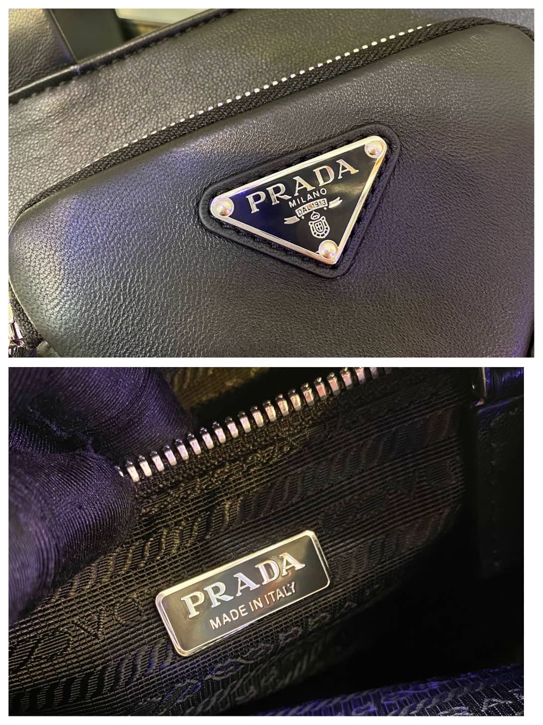 Replica Pra*as Nappa Leather Replica Tote