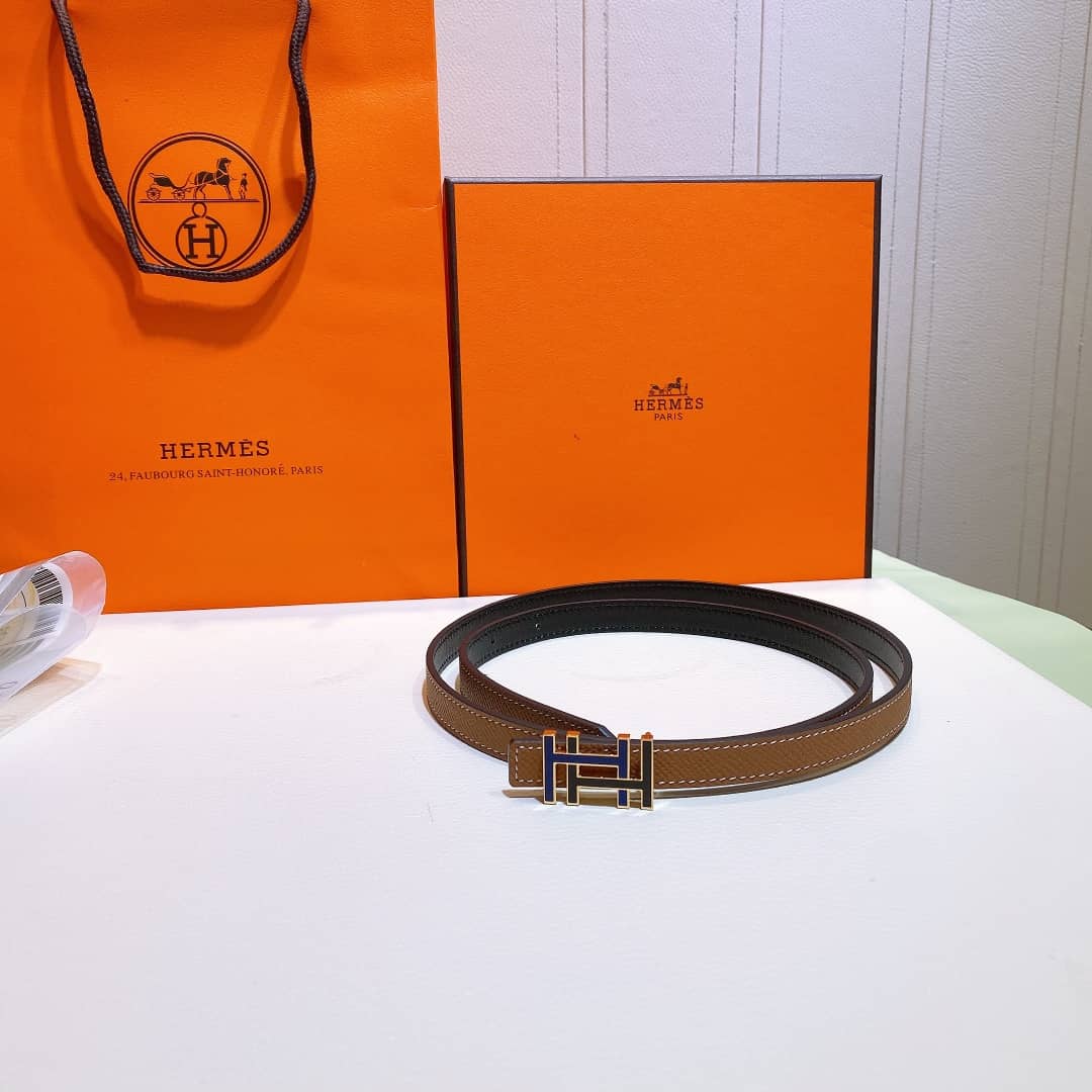 7 Star H**me5 Leather Belt 13mm For Lady